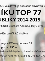 XVI. Ročník Top 77 Vín České Republiky 2014-2015