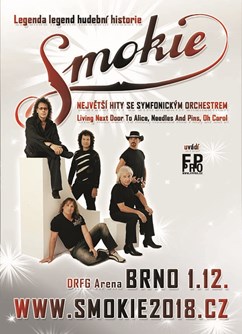 SMOKIE - The Symphony Tour 2018- koncert Brno -DRFG Arena (Hala Rondo), Křídlovická 34, Brno