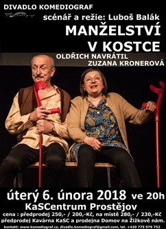 Divadlo Komediograf: Manželství v kostce- Prostějov -Společenský dům, Komenského 4142/6, Prostějov