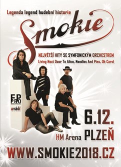 SMOKIE - The Symphony Tour 2018- koncert Plzeň -Home Monitoring Arena, Štefánikovo nám. 833/1, Plzeň