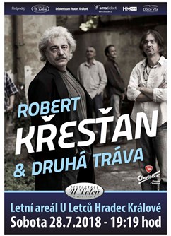 Robert Křesťan & Druhá Tráva - koncert v Hradci Králové -Restaurace 