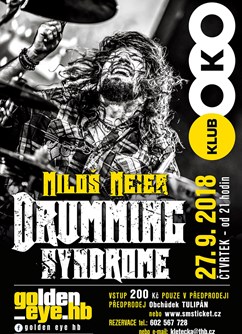 Miloš Meier - Drumming Syndrome, koncert série Golden_eye.hb- Havlíčkův Brod -Klub OKO, Smetanovo nám. 30, Havlíčkův Brod
