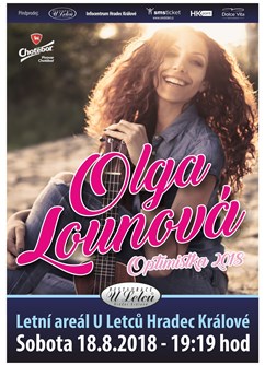 Olga Lounová s kapelou Optimistka 2018- koncert v Hradci Králové -Restaurace 