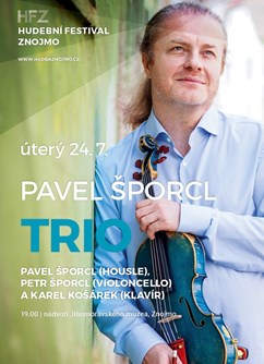 Pavel Šporcl Trio- koncert Znojmo -Jihomoravské muzeum, Přemyslovců 129/8, Znojmo