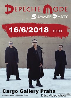 Depeche Mode Summer Party- letní párty na Vltavě- Praha -Cargo Gallery - Náplavka, Rašínovo nábř., Praha