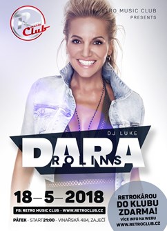 Dara Rolins - koncert v Zaječí -Retro Music Club, Vinařská, 484, Zaječí
