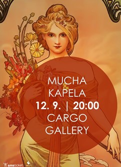 Mucha s kapelou- koncert Praha -Cargo Gallery/ Smíchovská náplavka, Hořejší nábřeží, Praha