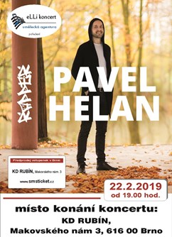 Pavel Helan- koncert Brno -KD Rubín, Makovského náměstí , Brno