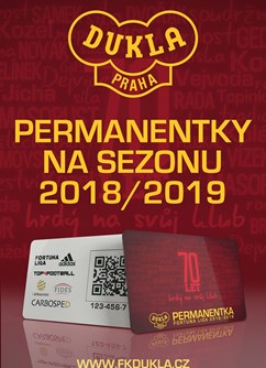 FK Dukla Praha: Permanentka 2018/2019- Praha -FK Dukla Praha, Na Julisce 28/2, Praha