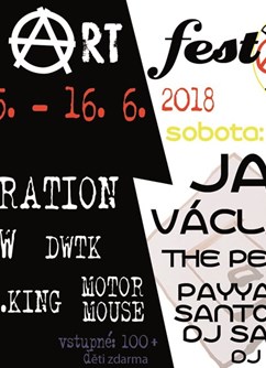 Ostrov Art Fest 2018- Jablkoň, Václav Koubek, DWTK, F.A.King, Hentai Corporation a další- Semily -Park Ostrov, Josefa Hory, Semily