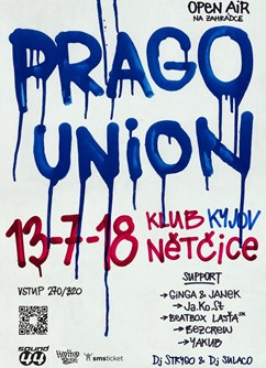 Prago Union Open Air- koncert v Kyjově -Klub Nětčice, Kostelecká 2650/2a, Kyjov