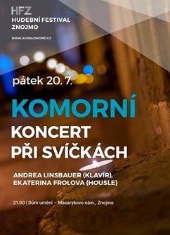 Komorní koncert při svíčkách- Znojmo -Dům umění, Masarykovo náměstí 333/11, Znojmo