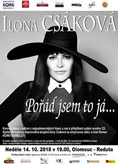 Ilona Csáková - Pořád jsem to já - koncert v Olomouci -Reduta, Horní náměstí 23, Olomouc