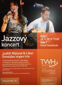Judith Nijland a Libor Šmoldas organ trio- Chvalovice -Hotel Savannah, Chvalovice 198, Chvalovice