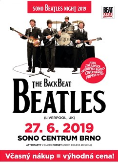 Sono Beatles Night - The Backbeat Beatles (UK)- Brno -Sono Centrum, Veveří 113, Brno