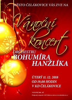 Vánoční koncert orchestru Bohumíra Hanžlíka- Čelákovice -KD Čelákovice, Sady 17. listopadu 1380, Čelákovice