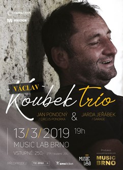Václav Koubek Trio- koncert v Brně -Music Lab, Opletalova 1, Brno