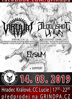 Virvum + Bloodshot Dawn + support- koncert v Hradci Králové -Lucie, Nár. mučedníků 20, Hradec Králové