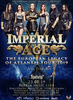 Imperial Age, Alia Tempora & support- koncert v Ostravě -BARRÁK music club, Havlíčkovo Nábřeží 28, Ostrava