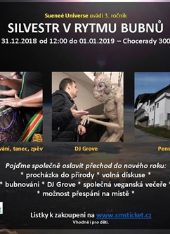Silvestr v rytmu bubnů (3. ročník)- Chocerady -Penzion Jaro, Chocerady 300, Chocerady