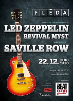 Led Zeppelin cover band Myst a Saville Row na Flédě- Brno -Fléda, Štefánikova 24, Brno
