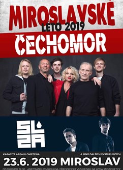 Miroslavské Léto- ČECHOMOR  a SLZA- koncert Miroslav -Letní kino, Malinovského, Miroslav