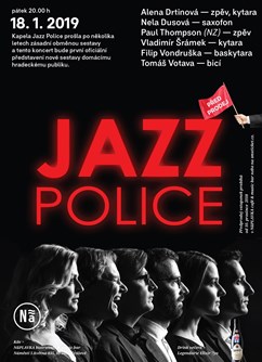 Jazz Police- Hradec Králové -NáPLAVKA café & music bar, Náměstí 5.května 835, Hradec Králové