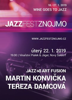 Jazz & Art Fusion: Martin Konvička & Tereza Damcová - Znojmo -G a P,  Kollárova 375/27, Znojmo