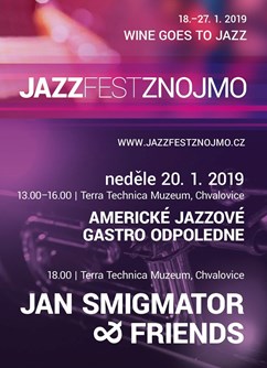 Americké jazzové gastro odpoledne a Jan Smigmator & Friends- Chvalovice -Terra Technica Muzeum, Hatě 195, Chvalovice