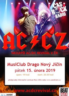 AC/CZ v MusiClub Drago- koncert v Novém Jičíně -MusiClub Drago, Hřbitovní 1097/24, Nový Jičín