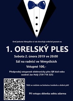 1. Orelský ples- Moravský Krumlov -Fara Vémyslice, Vémyslice 275, Moravský Krumlov