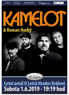 Kamelot & Roman Horký- koncert v Hradci Králové -Letní areál U Letců, Jana Černého 109, Hradec Králové