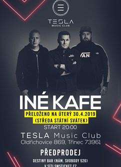 Iné Kafe v Třinci- koncert Třinec -TESLA music club, Oldřichovice 869, Třinec