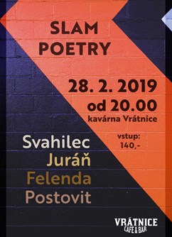 Slam Poetry na Vrátnici- Rožnov pod Radhoštěm -Vrátnice – Music Club, 1. máje 1000, Rožnov pod Radhoštěm