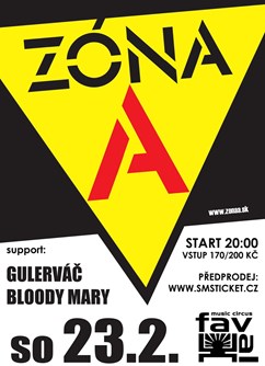 Zóna A * 35 let tour- koncert v Brně -Favál music circus, Křížkovského 416/22, Brno