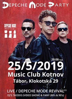 Depeche Mode Party- Tábor -Kotnov music club, Klokotská ulice, Tábor