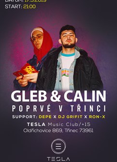 Gleb & Calin Poprvé v Třinci- Třinec -TESLA music club, Oldřichovice 869, Třinec