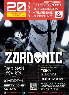 20 years of JZD promotion w/ Zardonic - Valašské Klobouky -KD Klobučan, Masarykovo nám. 942, Valašské Klobouky