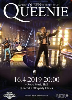 Queenie – World Queen Tribute Band- Praha -Retro Music Hall, Francouzská 75/4, Praha