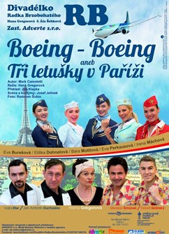 Boeing-Boeing aneb Tři letušky v Paříži- Brno -KD Rubín, Makovského náměstí , Brno