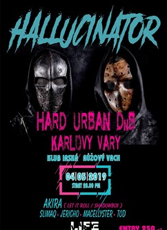 Hard Urban DNB / Hallucinator- Karlovy Vary -Hudební klub Irská, Sedlecká 759/1, Karlovy Vary