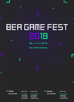 BEA Game Fest 2019- Olomouc -BEA Campus Olomouc, Tř. Kosmonautů 1288/1, Olomouc