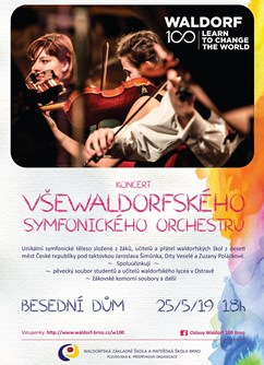 Koncert všewaldorfského symfonického orchestru- Brno -Besední dům, Husova 534, Brno