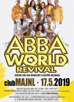Abba World Revival- koncert v Novém Jičíně -Majnl Dance Hall, Gen. Hlaďo 25, Nový Jičín