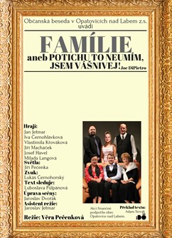 Divadlo Opatovice: Famílie- Pardubice -Divadlo Exil, Havlíčkova 841, Pardubice