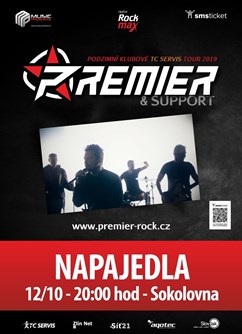 Koncert Premier- Napajedla -Sokolovna, Na Kapli 673, Napajedla