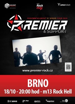 Koncert Premier- Brno -m13 rock hell, Benešova 22, Brno
