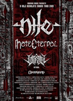 Nile + Hate Eternal- koncert v Brně -Melodka, Kounicova 20/22, Brno