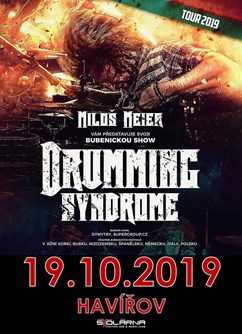 Miloš Meier Drumming Syndrome- bubenická show- Havířov -Stolárna music club, Lašská 1, Havířov