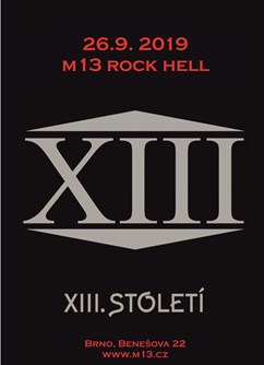 XIII. Století- Brno -m13 rock hell, Benešova 22, Brno